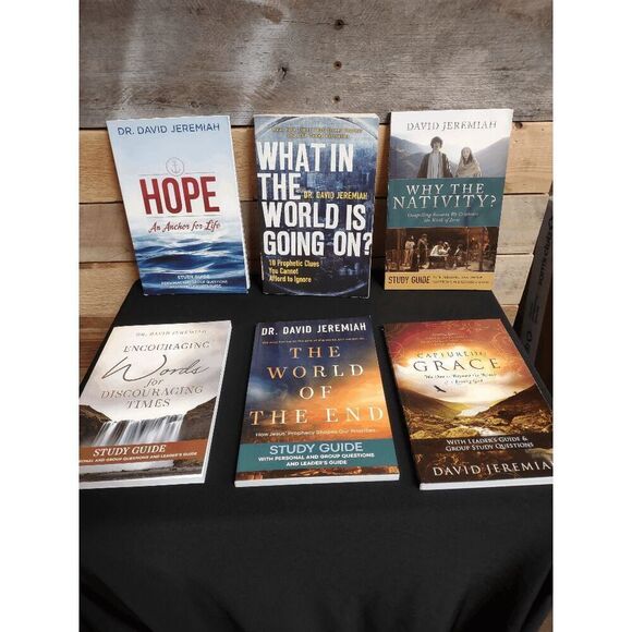 Lot of 6 David Jeremiah Bks / Study Guides - Hope, Captured by Grace, and More - Picture 1 of 3